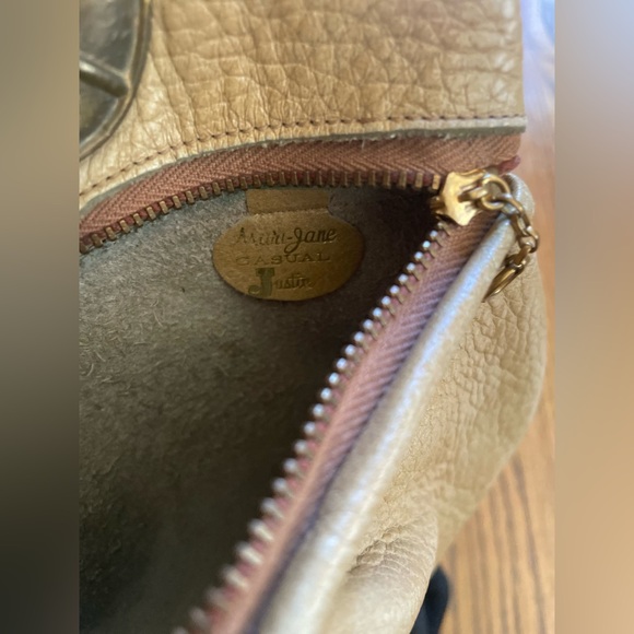 Beauty tan leather vintage hand bag. - Picture 6 of 6